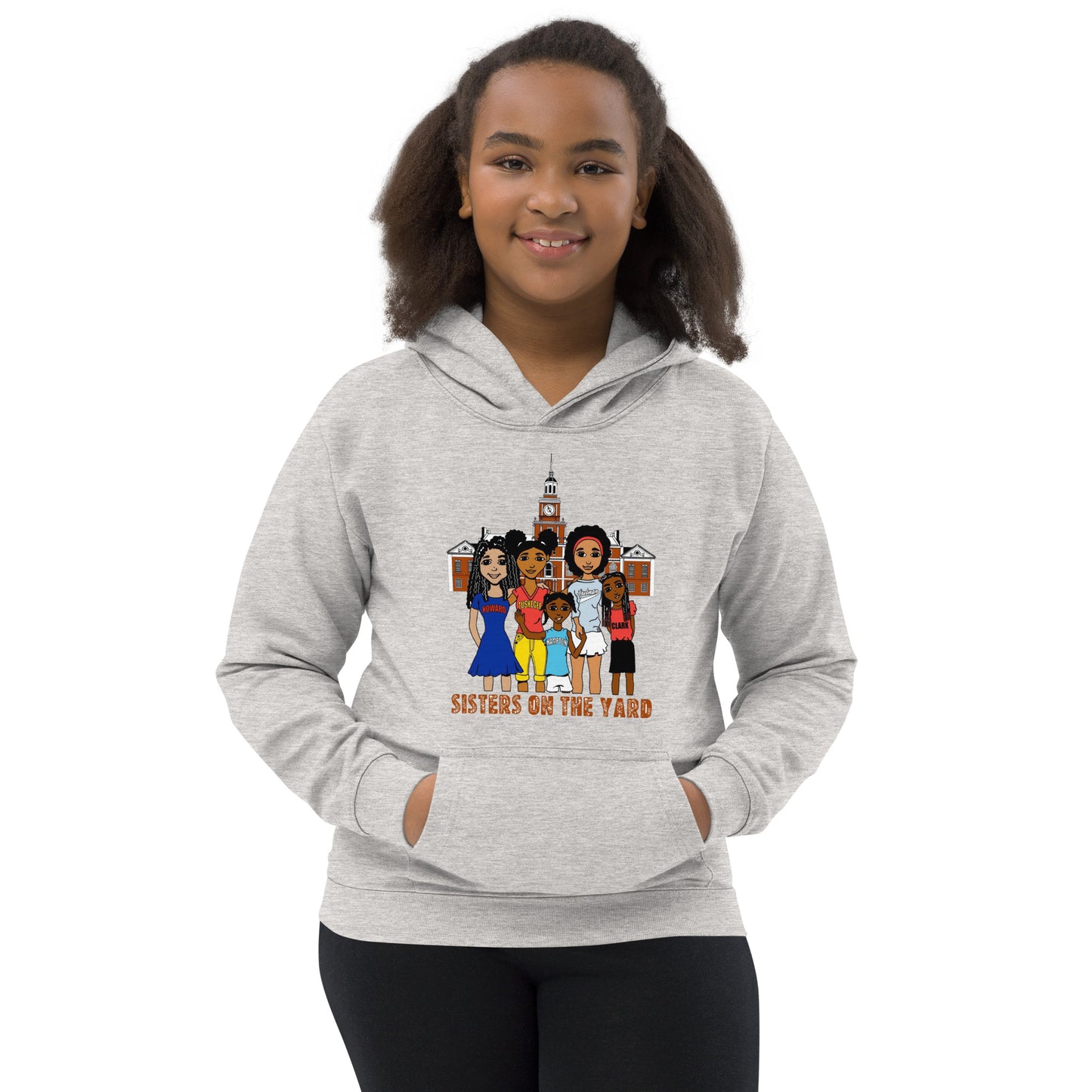 Sisters on the Yard, Youth Sweatshirt Hoodie | HBCU Pride