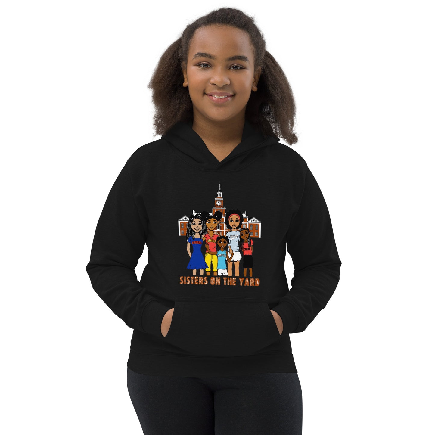 Sisters on the Yard, Youth Sweatshirt Hoodie | HBCU Pride