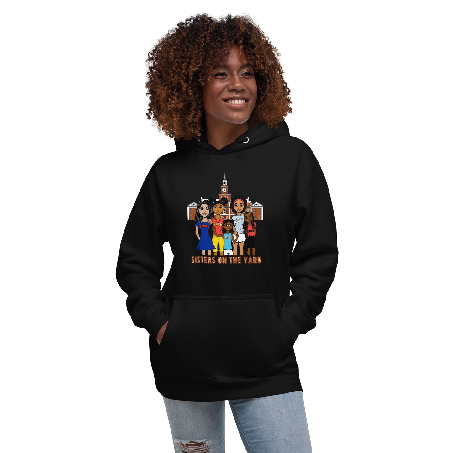 Sisters on the Yard, Adult Sweatshirt Hoodie | HBCU Pride