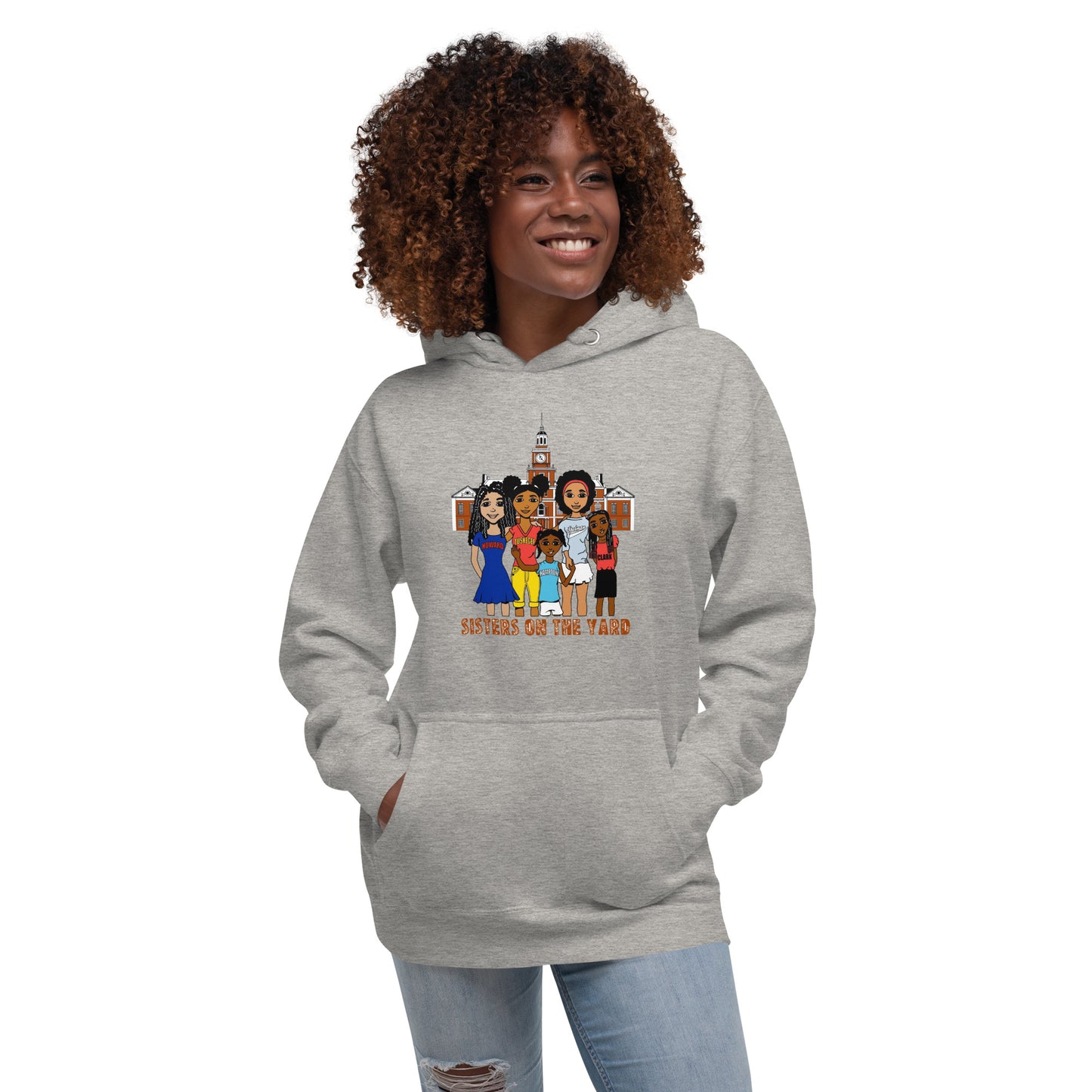Sisters on the Yard, Adult Sweatshirt Hoodie | HBCU Pride