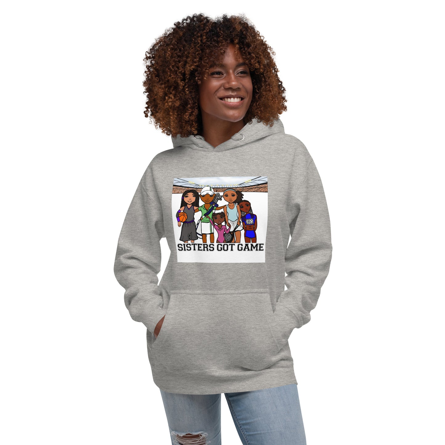 Sisters Got Game, Adult Sweatshirt Hoodie | Applauding the Dynamic Women of Sports