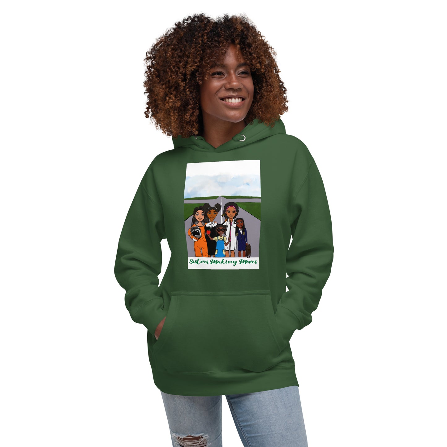 Sisters Making Moves, Adult Sweatshirt Hoodie | Igniting the Entrepreneurial Spirit