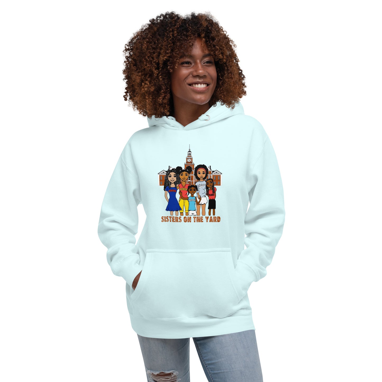 Sisters on the Yard, Adult Sweatshirt Hoodie | HBCU Pride