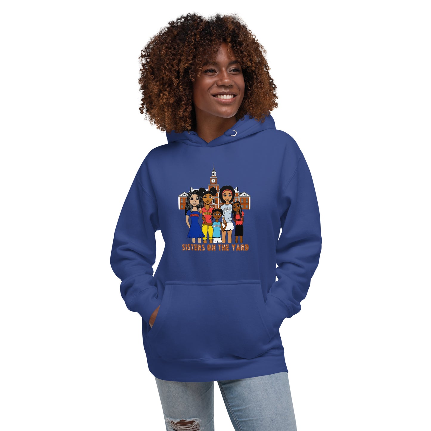Sisters on the Yard, Adult Sweatshirt Hoodie | HBCU Pride