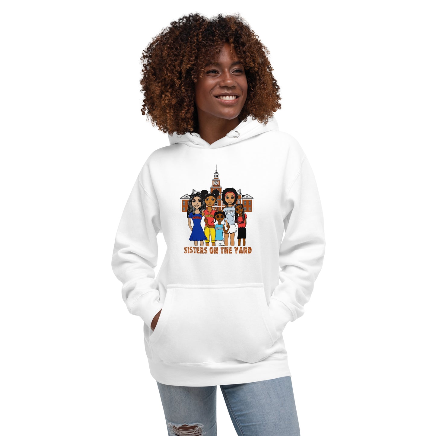 Sisters on the Yard, Adult Sweatshirt Hoodie | HBCU Pride