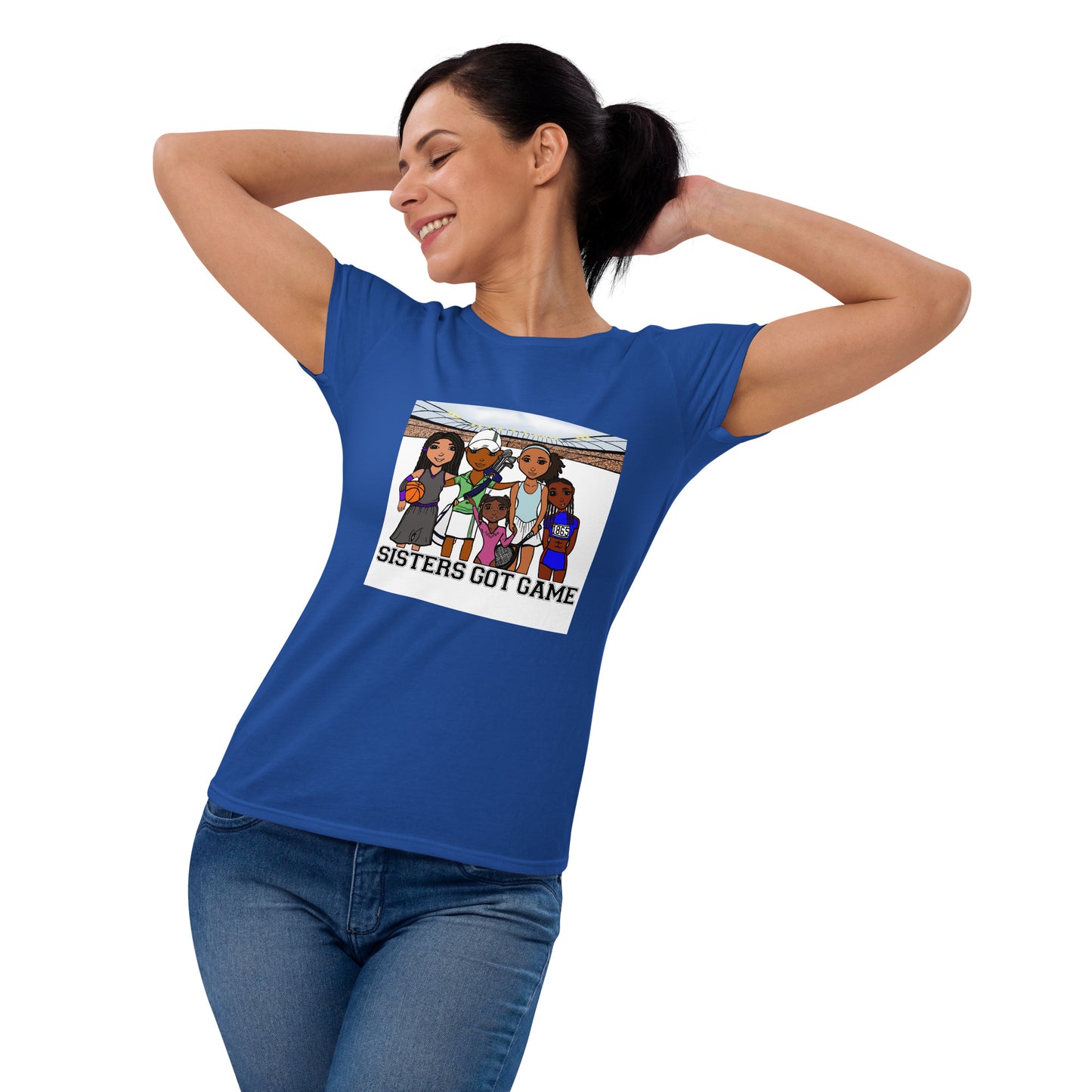 Sisters Got Game, Adult T-Shirt | Applauding the Dynamic Women of Sports