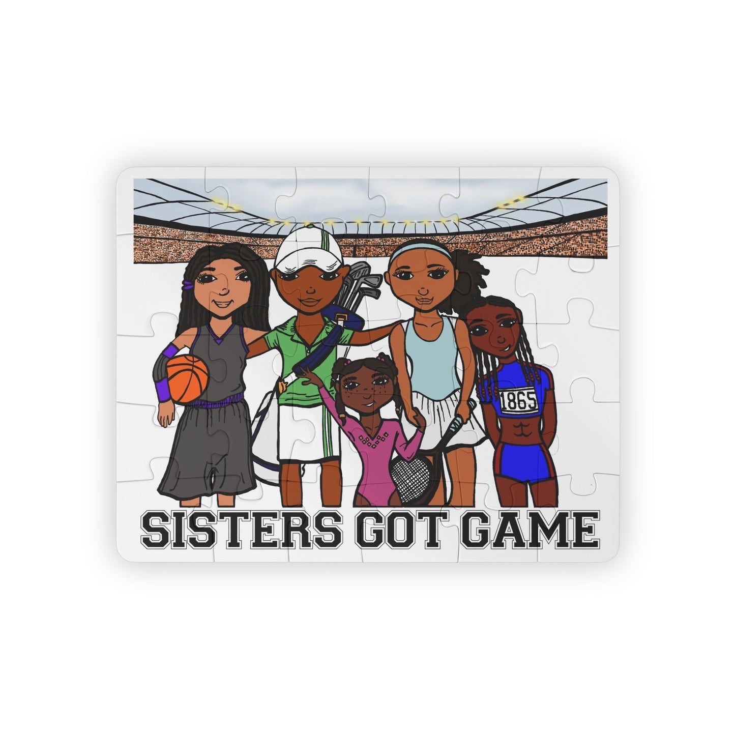 Sisters Got Game Kids' Puzzle, 30-Piece | Applauding the Dynamic Women of Sports