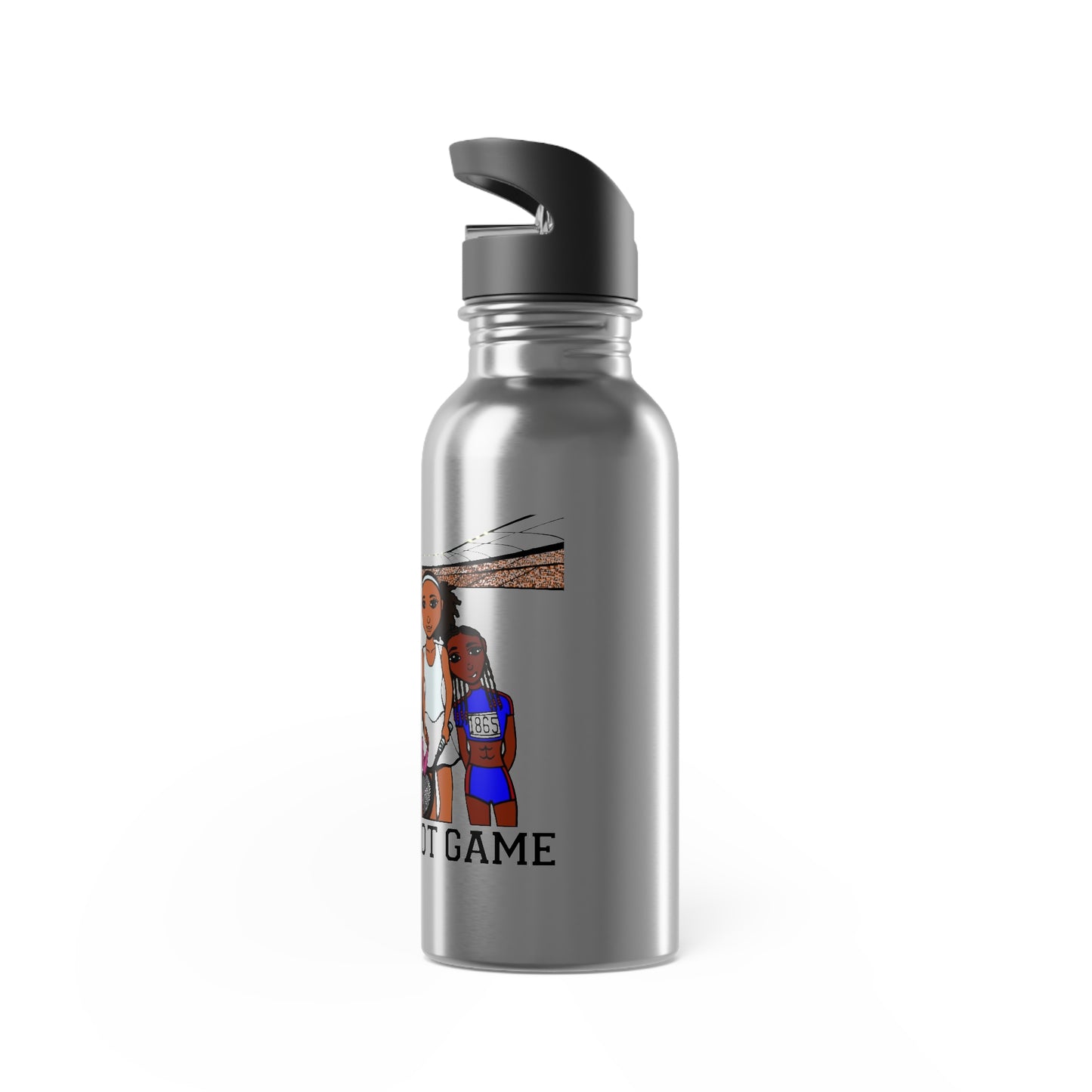 Sisters Got Game Stainless Steel Water Bottle With Straw, 20oz