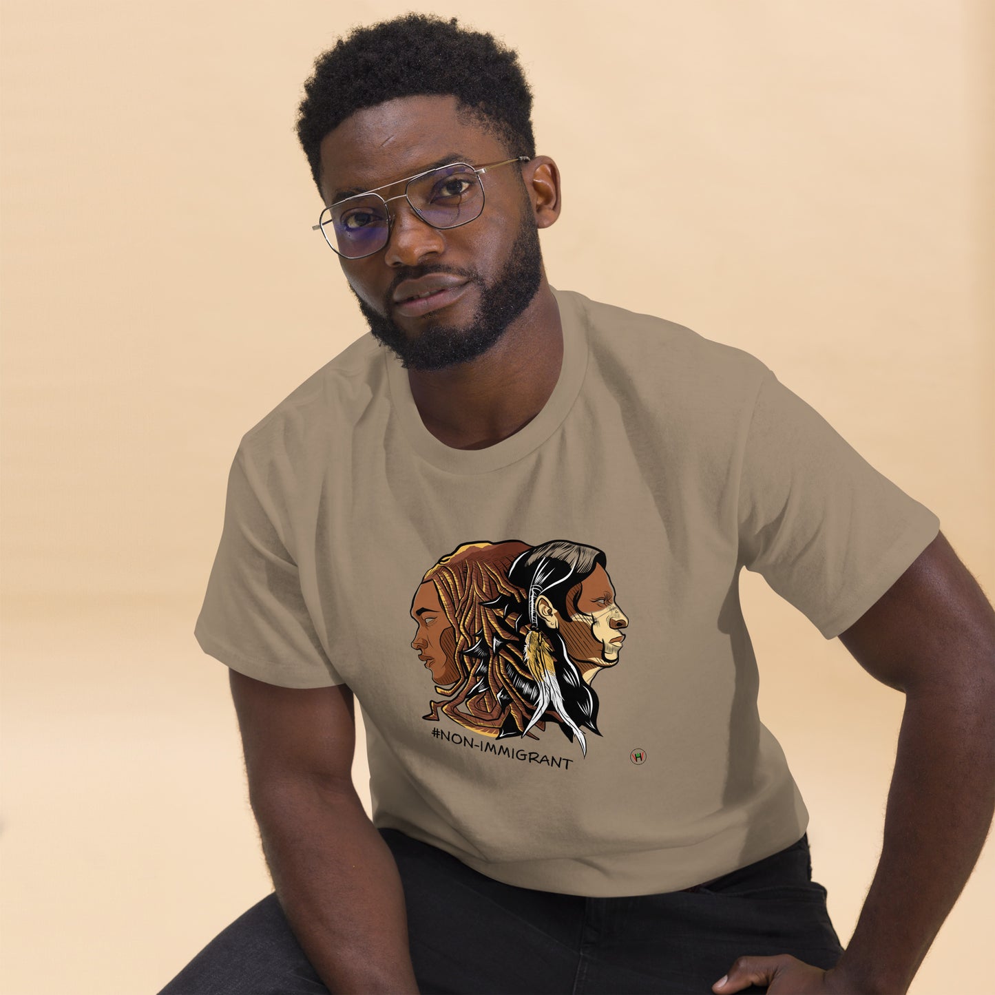 Non Immigrant King, Adult T-Shirt | Distinction for descendants of enslaved Africans