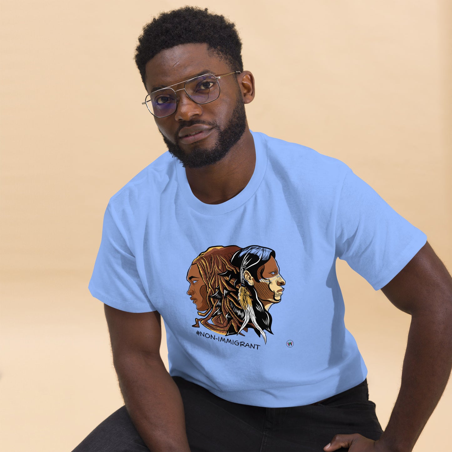 Non Immigrant King, Adult T-Shirt | Distinction for descendants of enslaved Africans