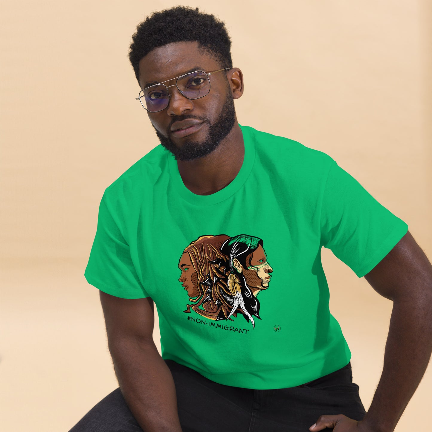 Non Immigrant King, Adult T-Shirt | Distinction for descendants of enslaved Africans