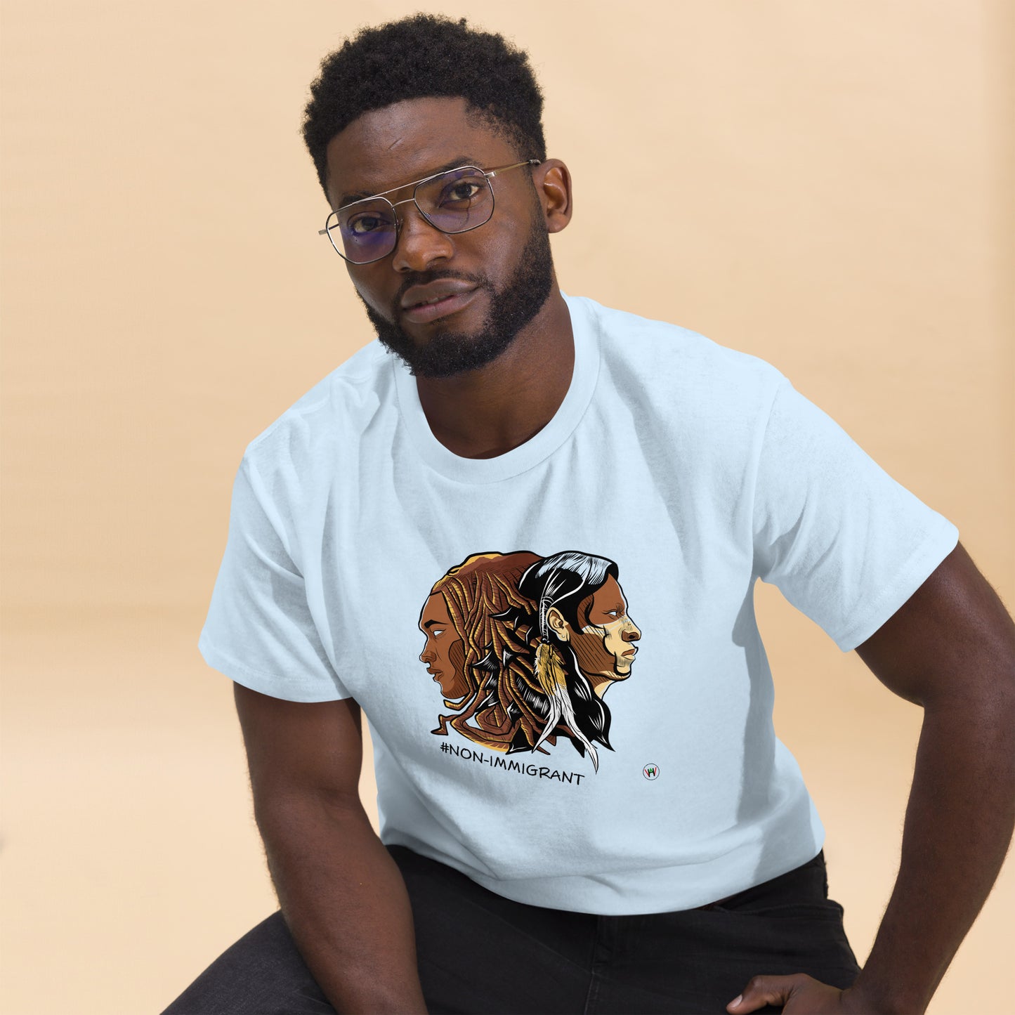 Non Immigrant King, Adult T-Shirt | Distinction for descendants of enslaved Africans