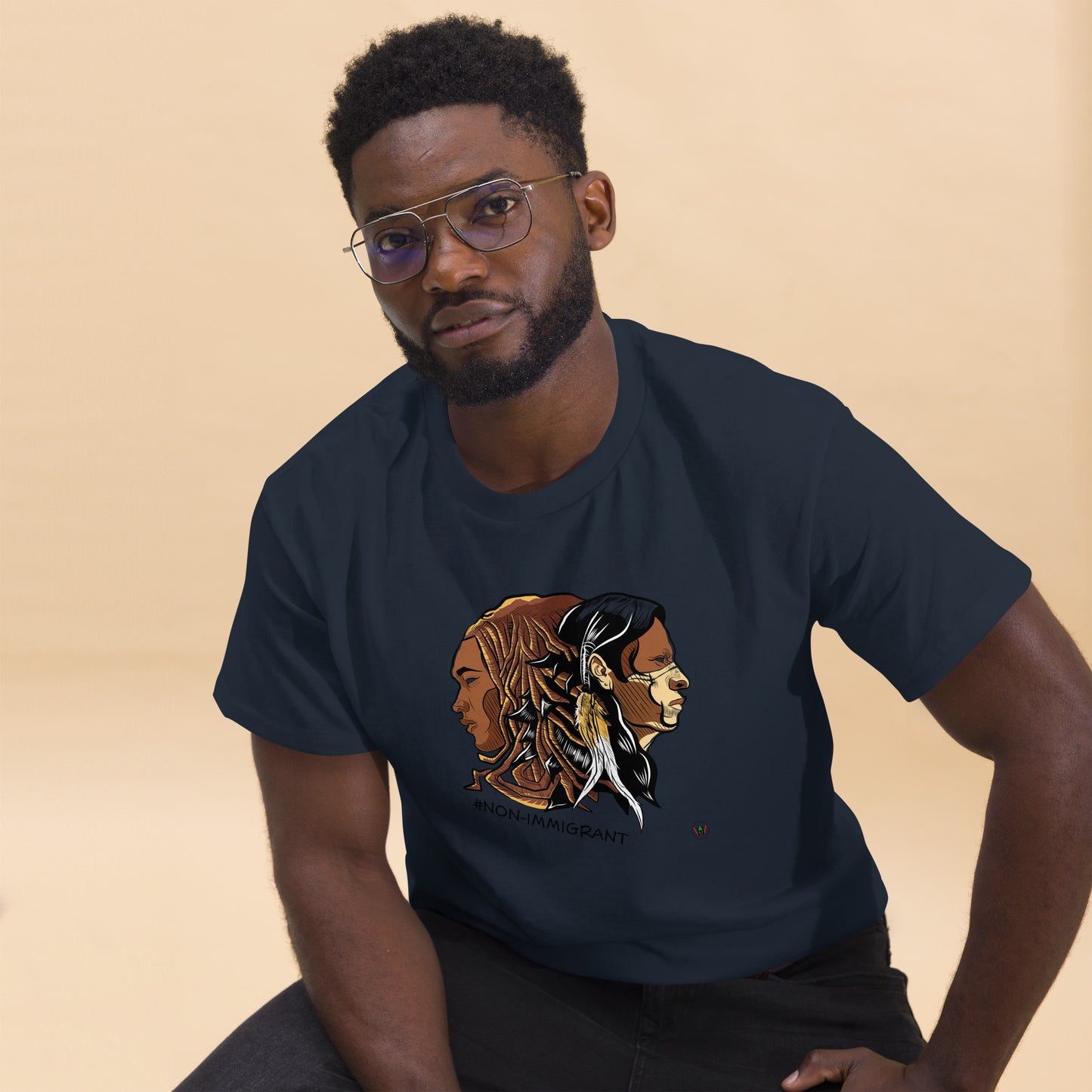 Non Immigrant King, Adult T-Shirt | Distinction for descendants of enslaved Africans