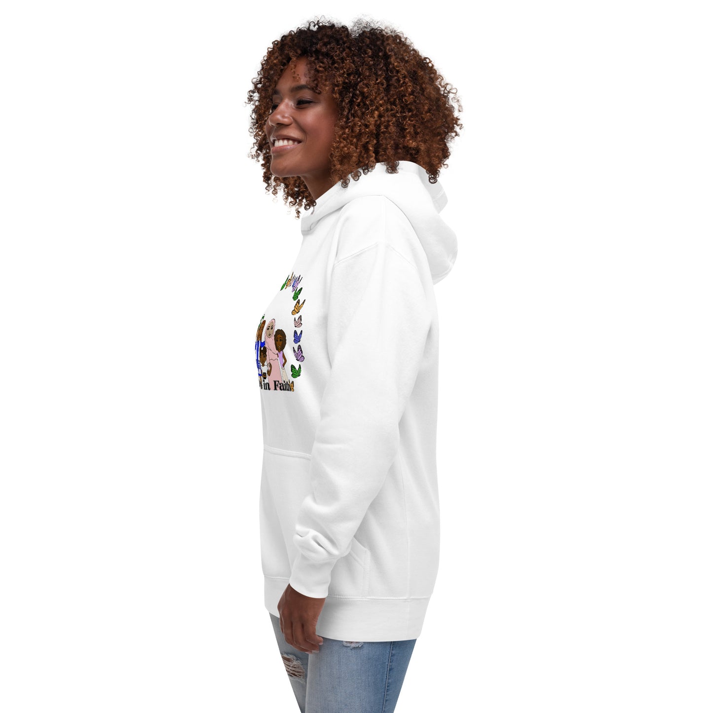 Sisters in Faith, Adult Sweatshirt Hoodie | Celebrating diverse traditions of spirituality and religion