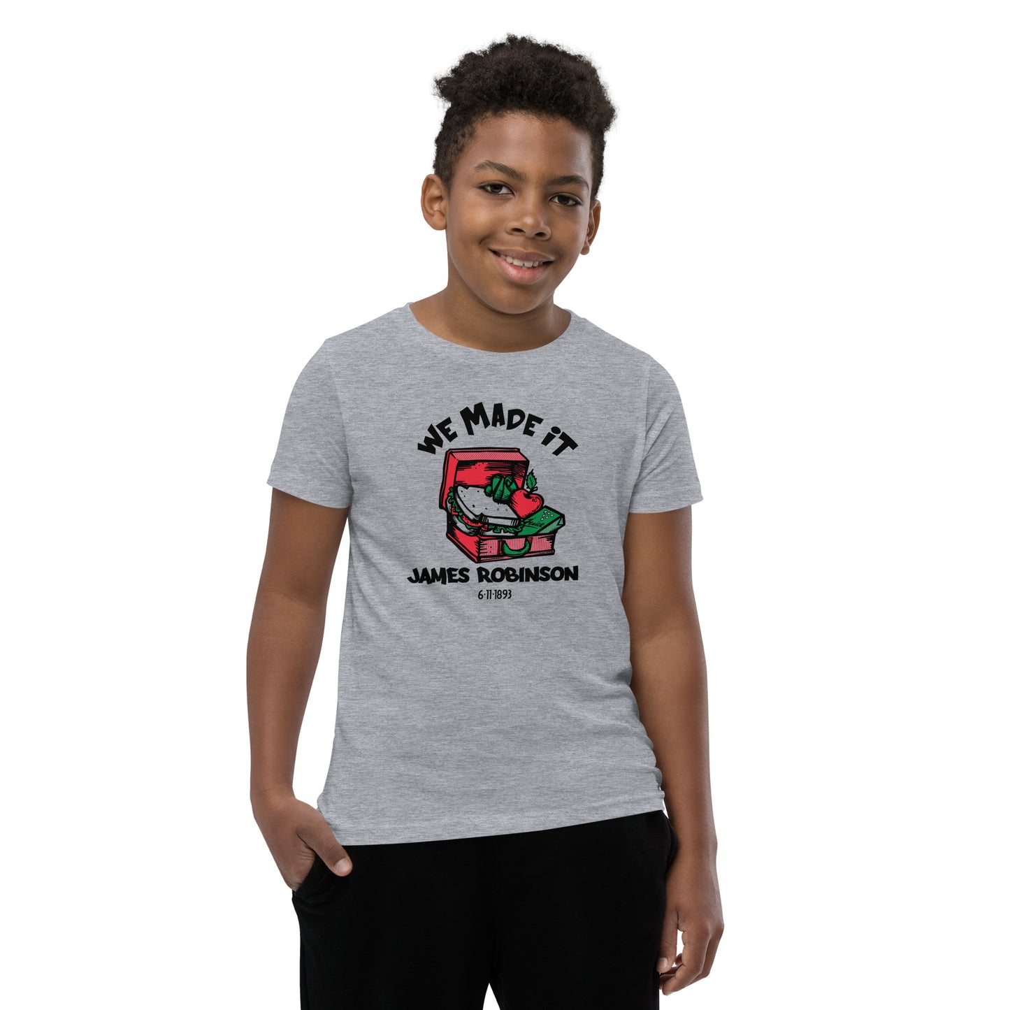 We Made It, Youth T-Shirt | James Robinson Lunch Pail