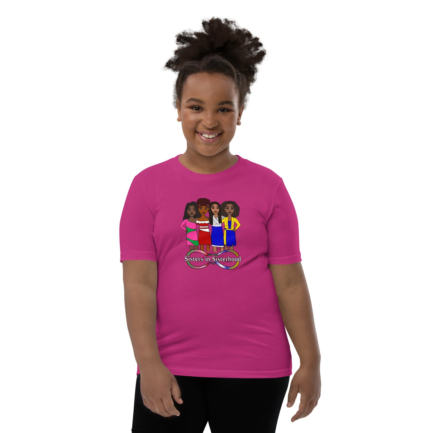 Sisters in Sisterhood, Youth T-Shirt | Honoring the Divine 9 Sororities