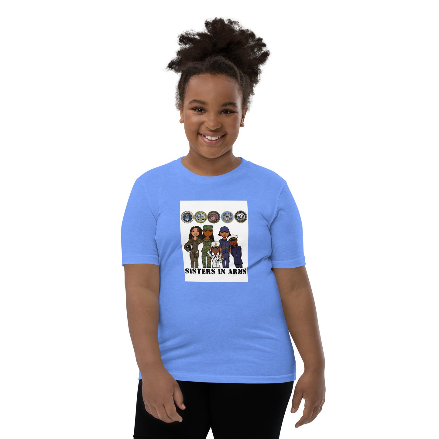 Sisters in Arms, Youth T-Shirt | Supporting Women in the Military