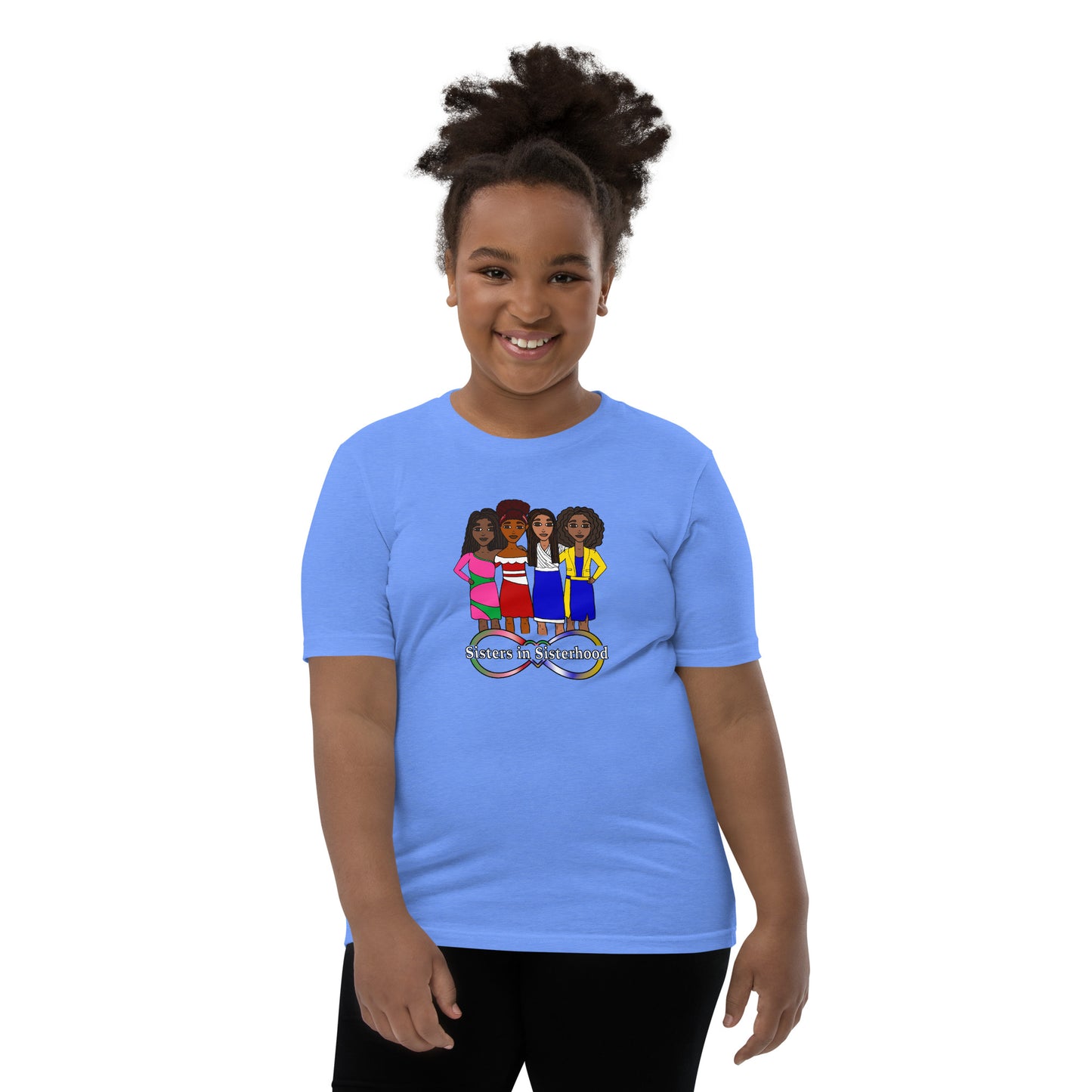 Sisters in Sisterhood, Youth T-Shirt | Honoring the Divine 9 Sororities