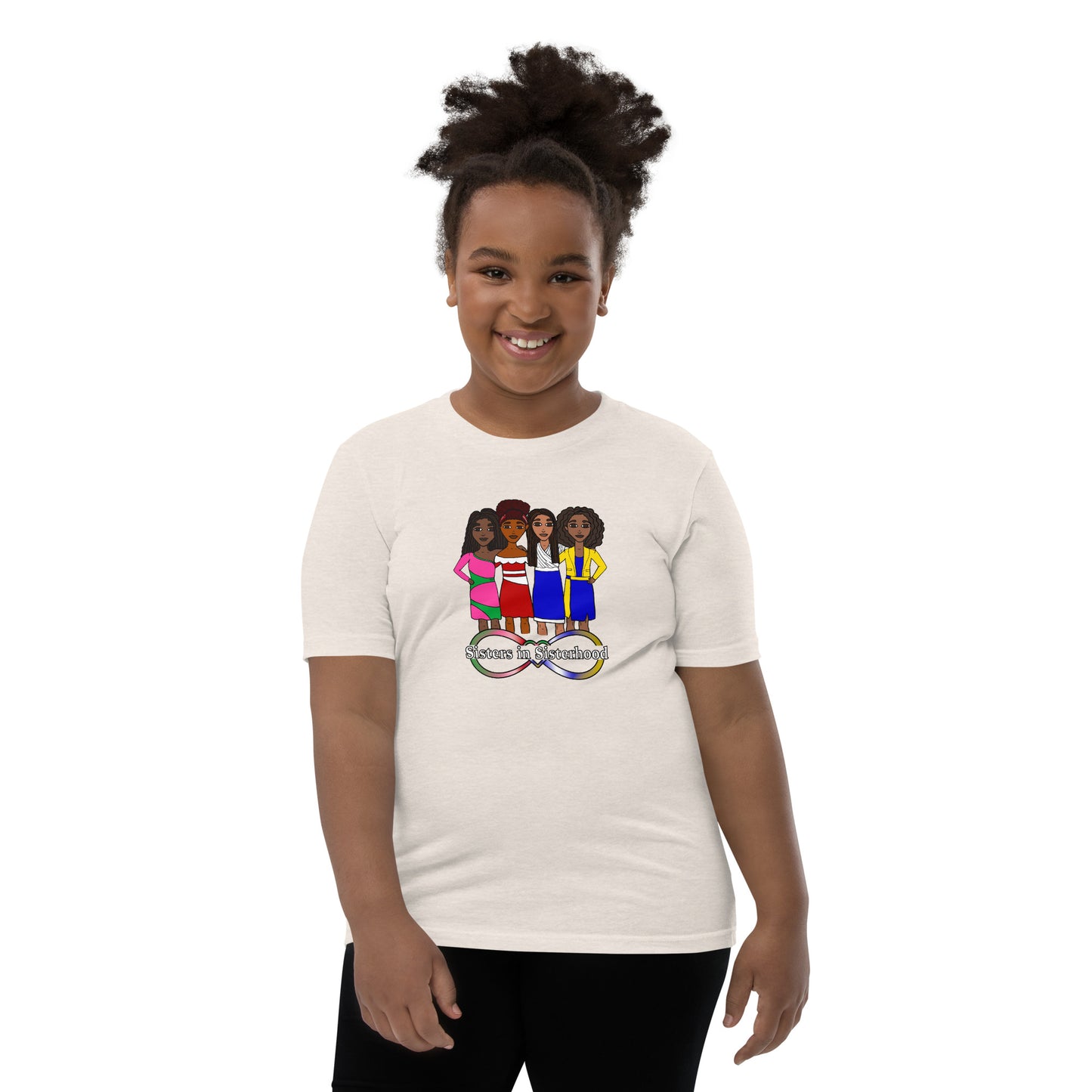 Sisters in Sisterhood, Youth T-Shirt | Honoring the Divine 9 Sororities