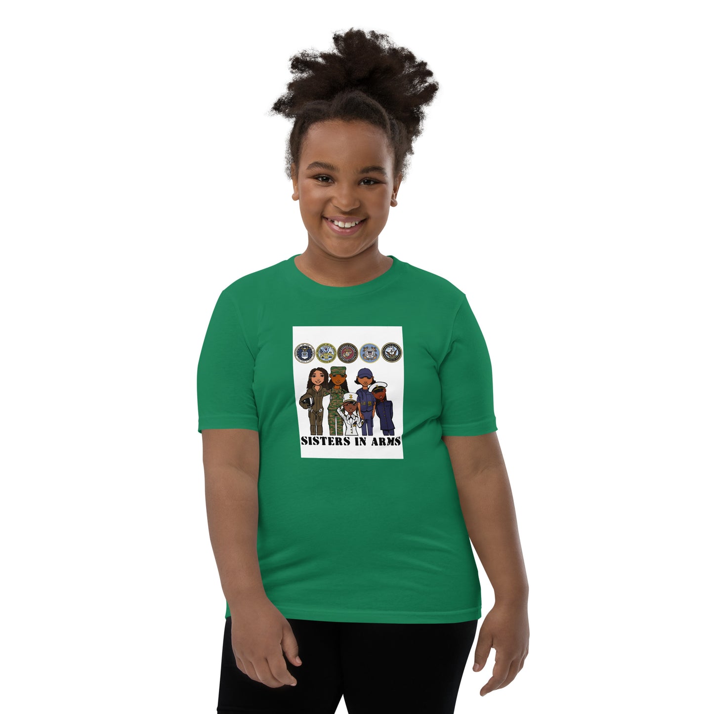 Sisters in Arms, Youth T-Shirt | Supporting Women in the Military