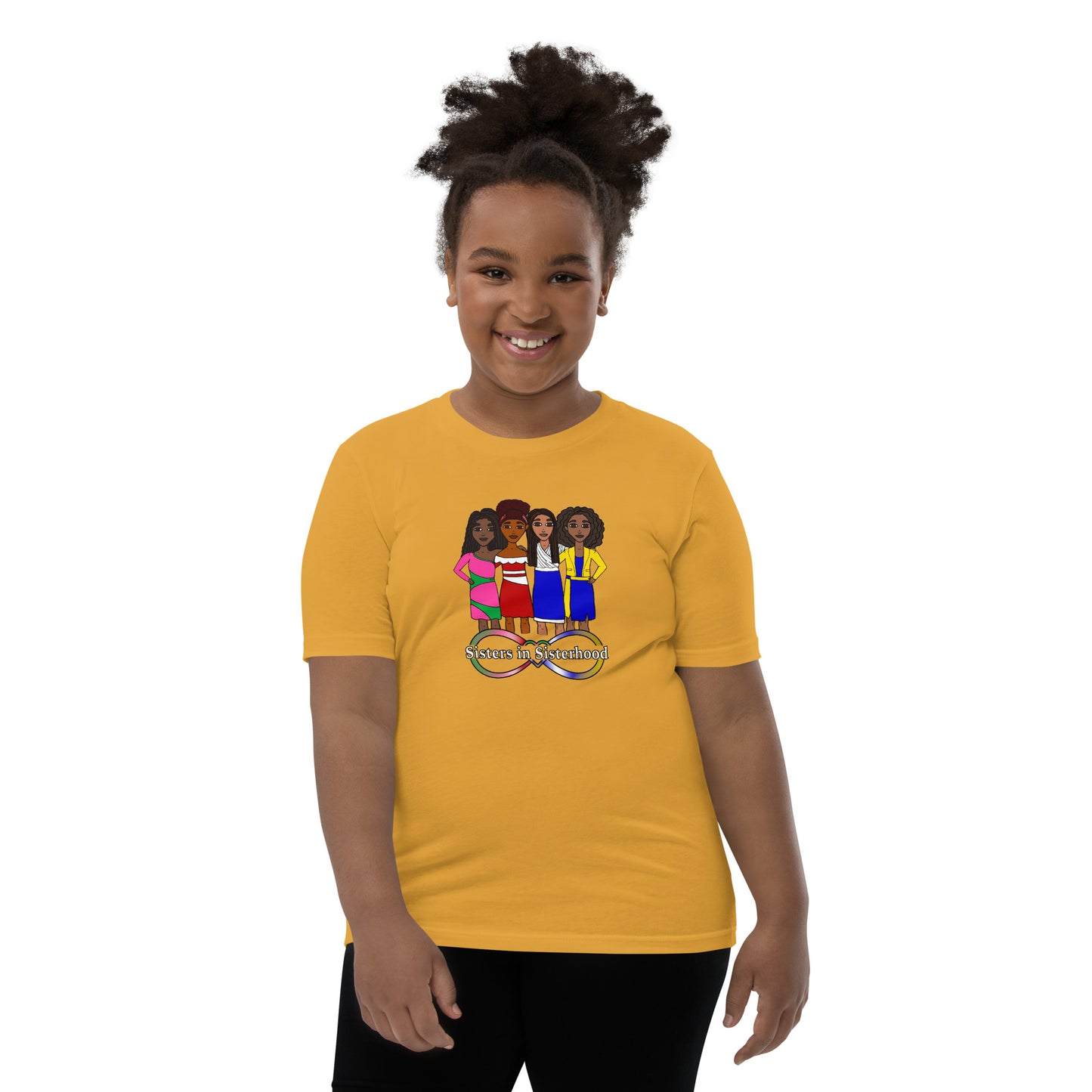 Sisters in Sisterhood, Youth T-Shirt | Honoring the Divine 9 Sororities