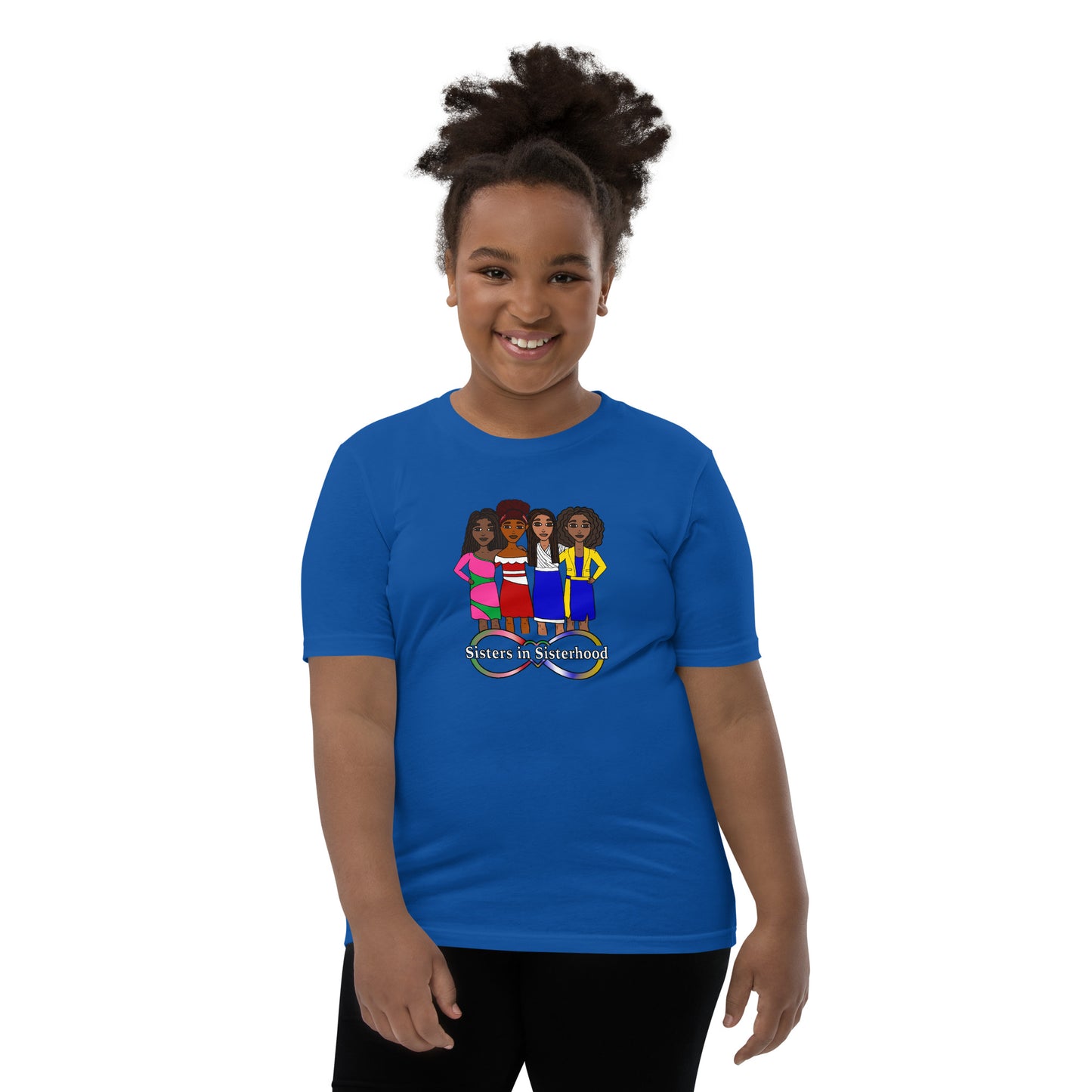 Sisters in Sisterhood, Youth T-Shirt | Honoring the Divine 9 Sororities