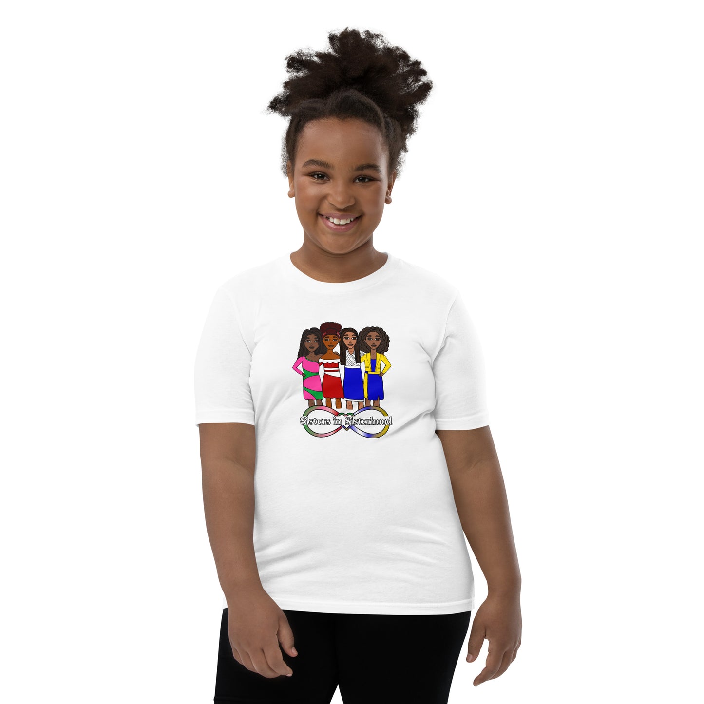 Sisters in Sisterhood, Youth T-Shirt | Honoring the Divine 9 Sororities