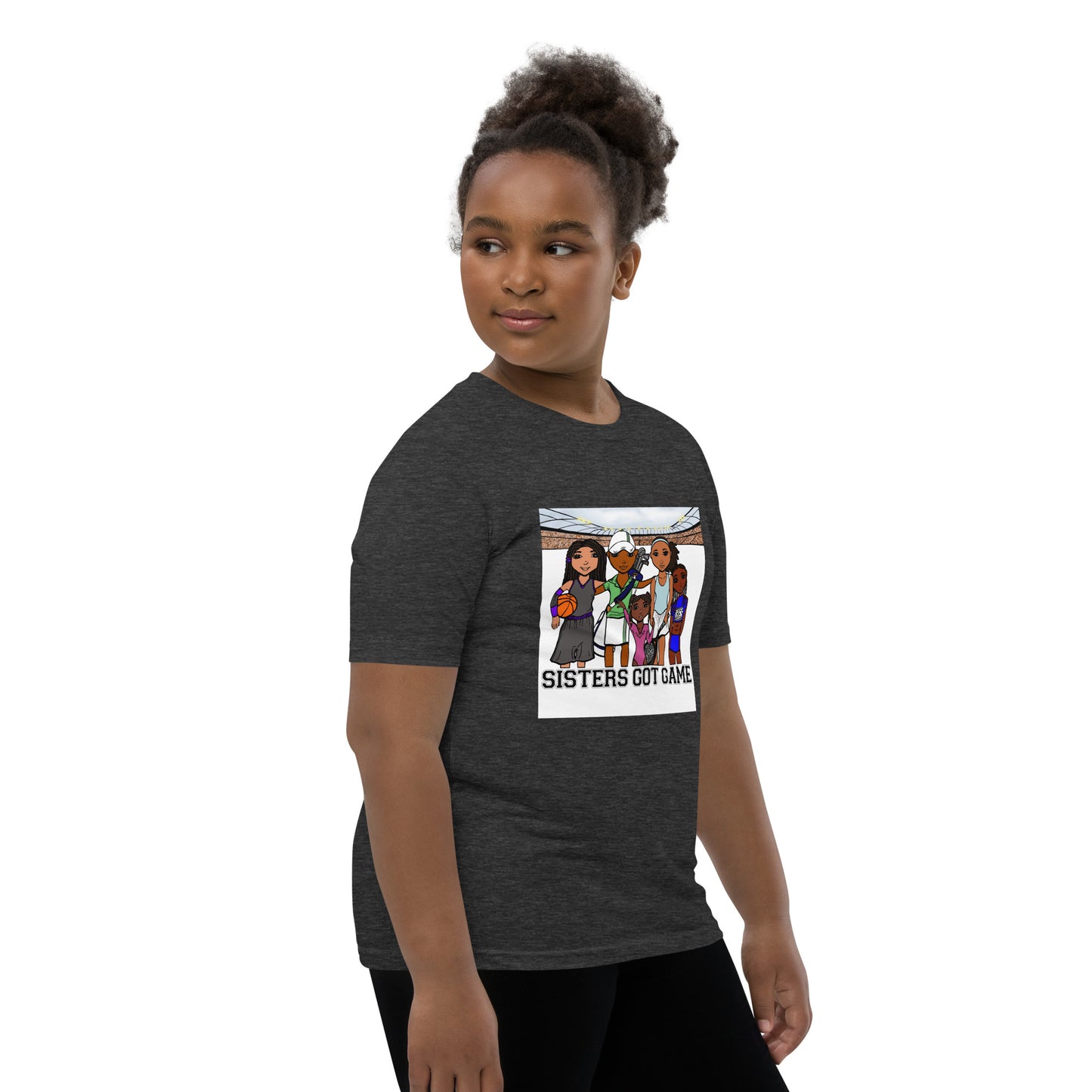 Sisters Got Game, Youth T-Shirt | Applauding the Dynamic Women of Sports