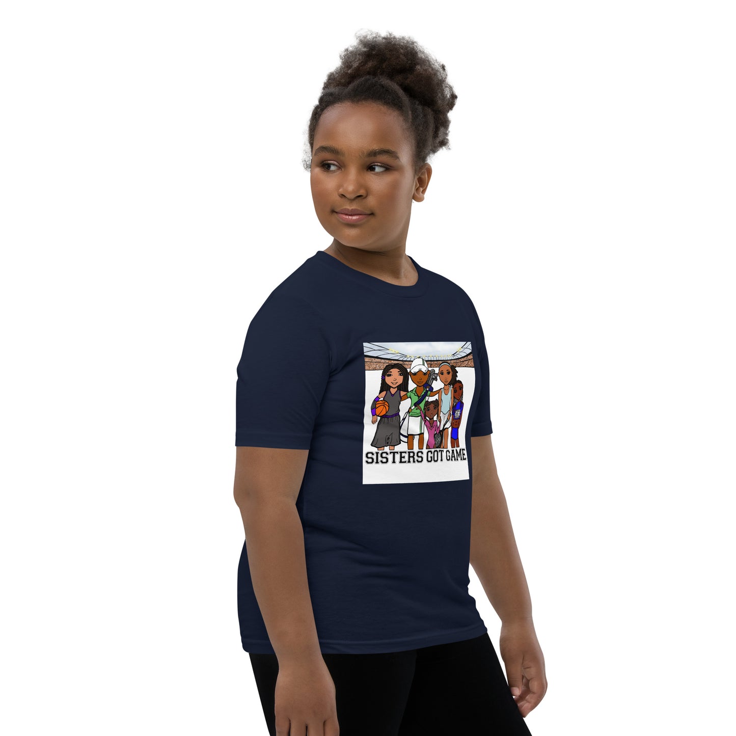 Sisters Got Game, Youth T-Shirt | Applauding the Dynamic Women of Sports